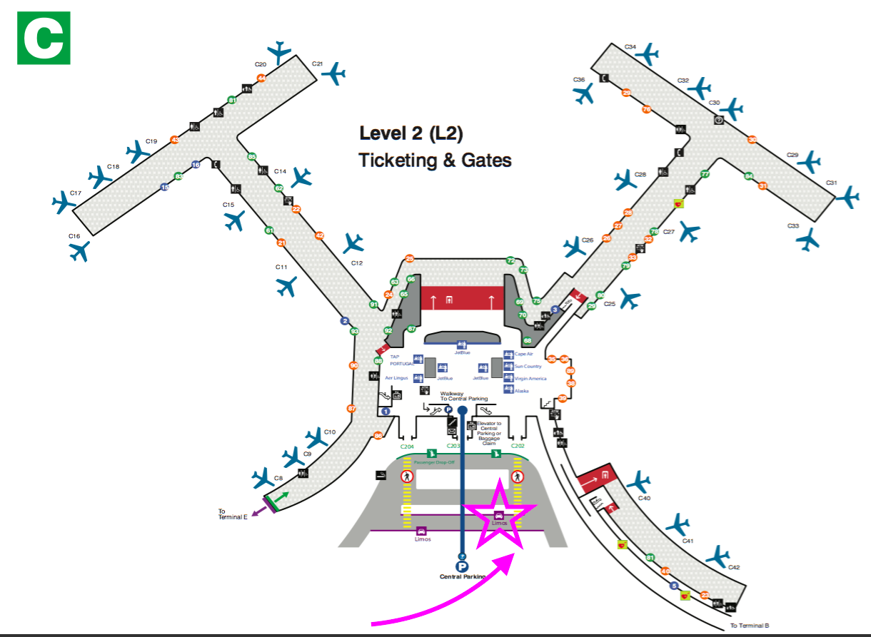 Logan International Airport Map