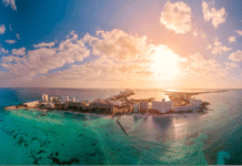 Cancún desde las alturas