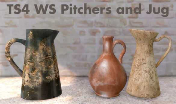 The Sims 4 Pitchers and Jugs at Riekus13 - MiCat Game