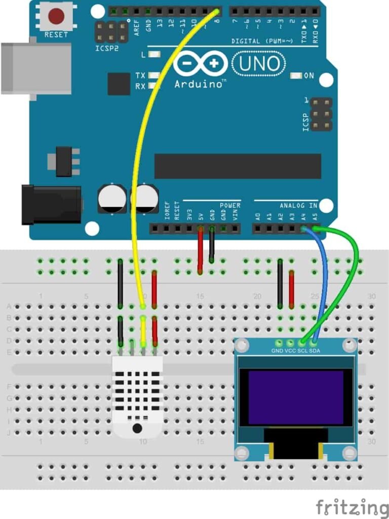 Wemos And Dht11 Readings On An Oled Display Simple Project Esp8266 ...