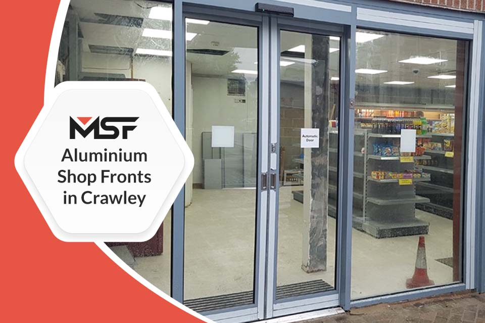 Aluminium Shop Fronts in Crawley