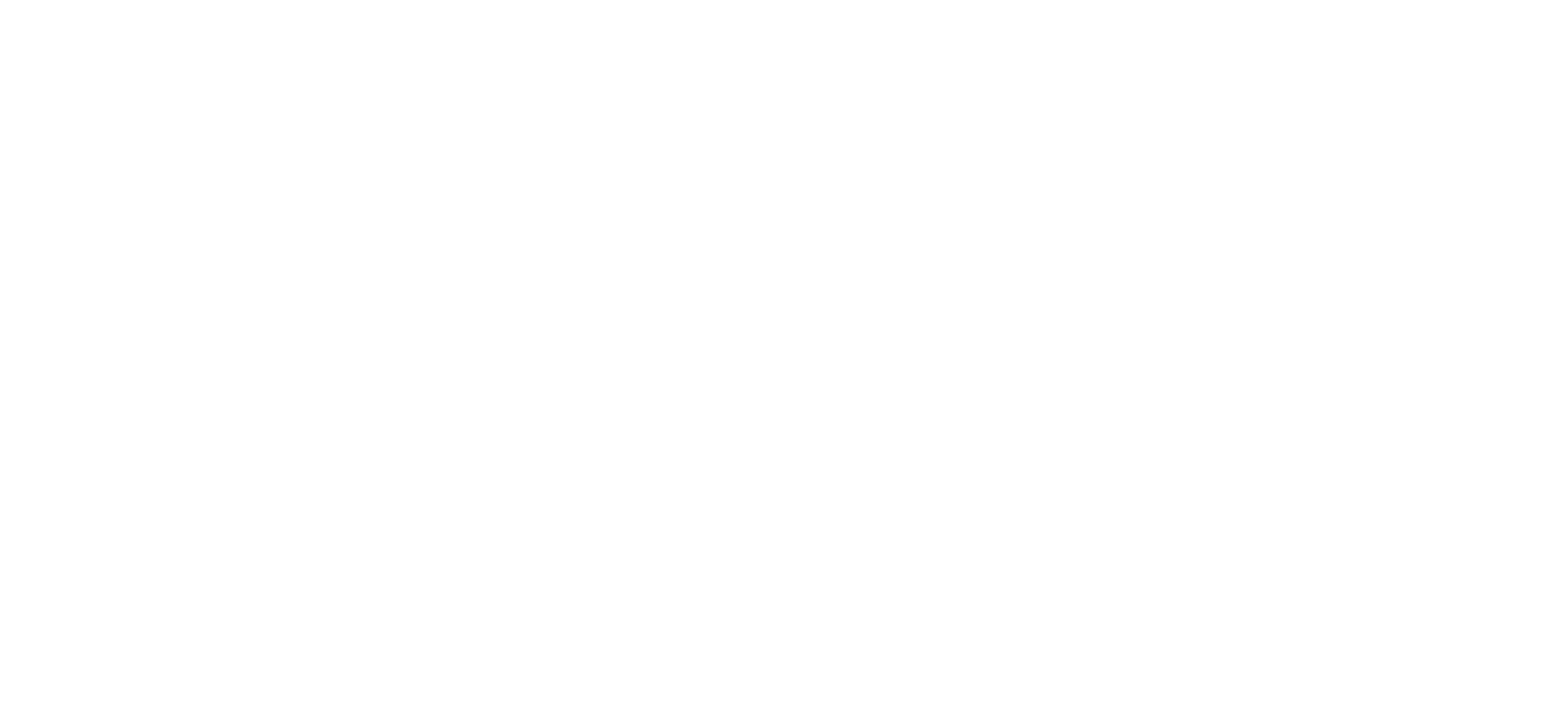 military systems group white logo w Est Date