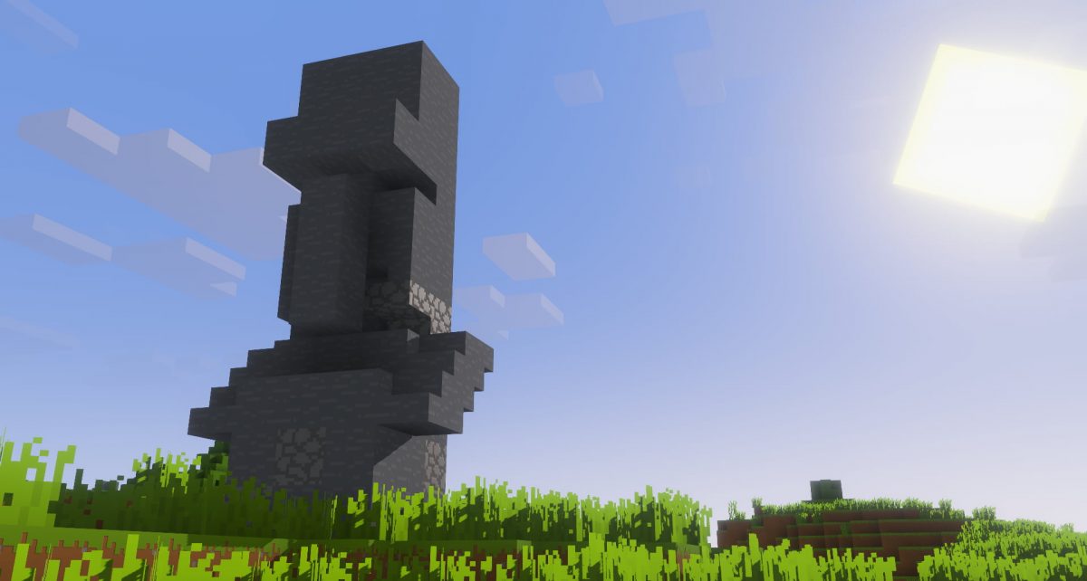 Bare Bones Addon : une statue