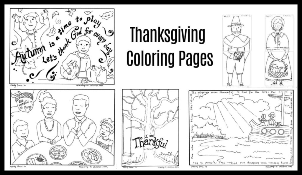 Thanksgiving coloring pages