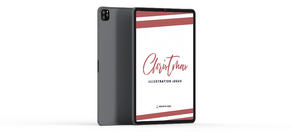 Christmas Illustration Ideas Mockup iPad