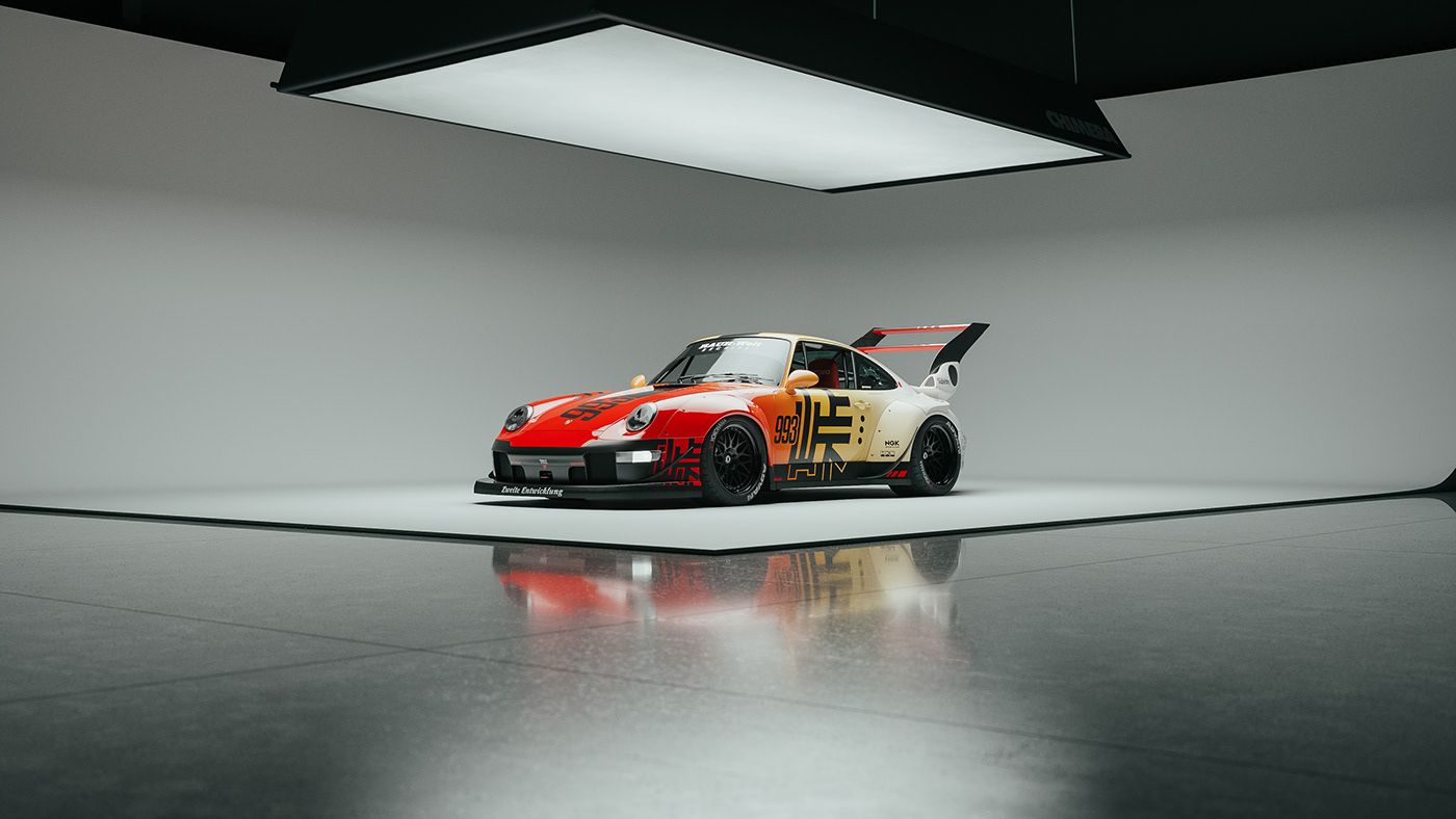 Porsche 993 RWB - Full CGI :: Behance