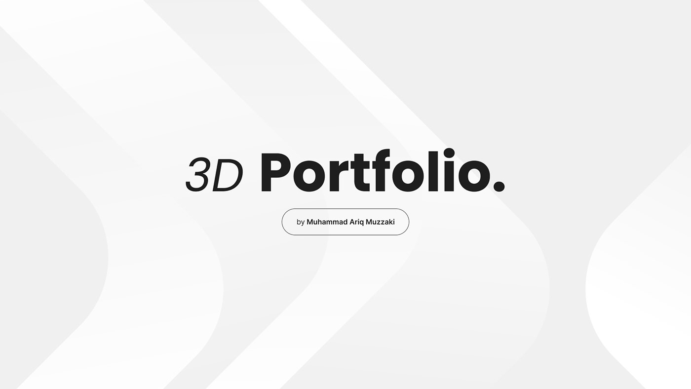 3D Portfolio :: Behance