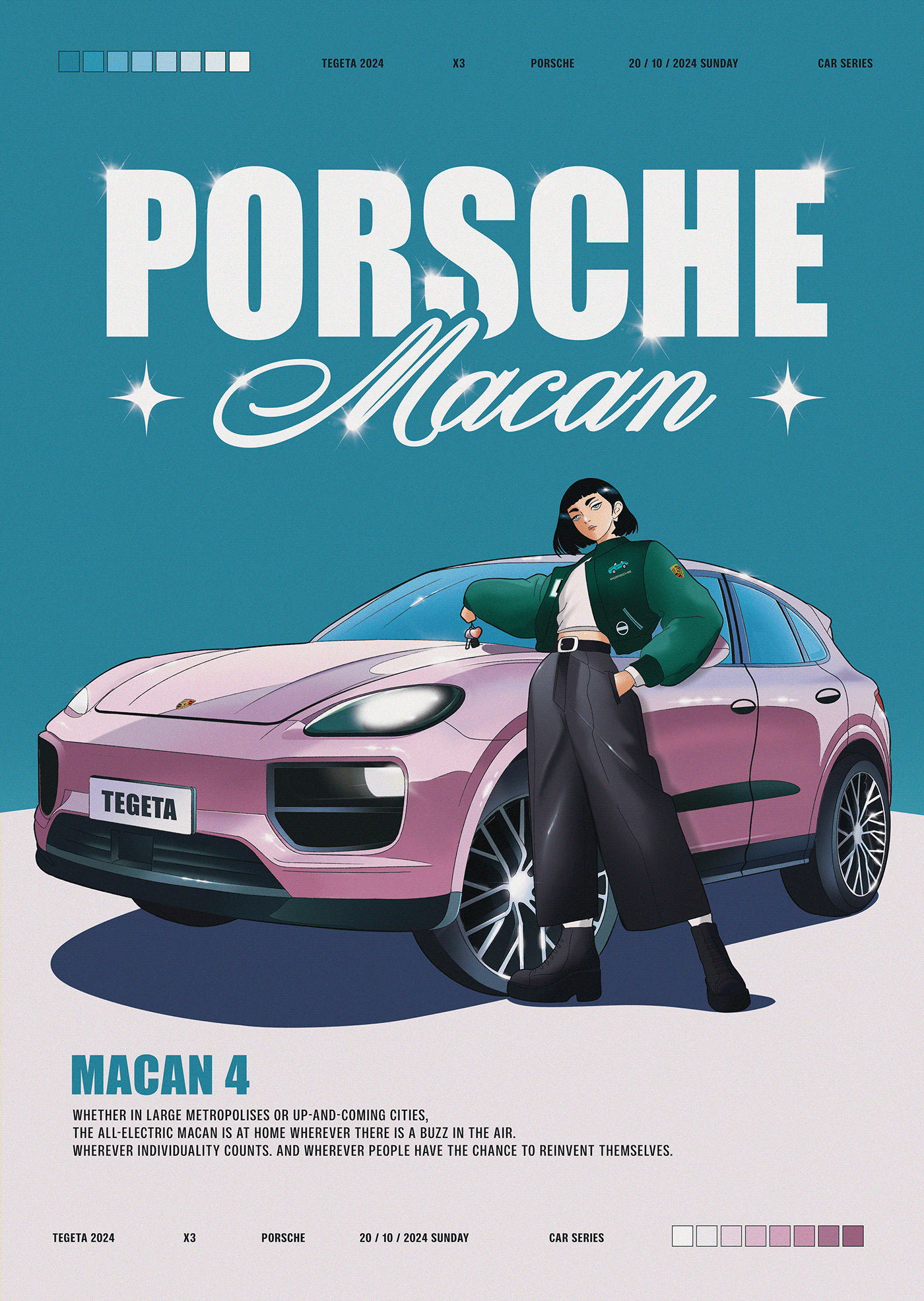 #2 Porsche Macan 4 - Tegeta (Car series) :: Behance