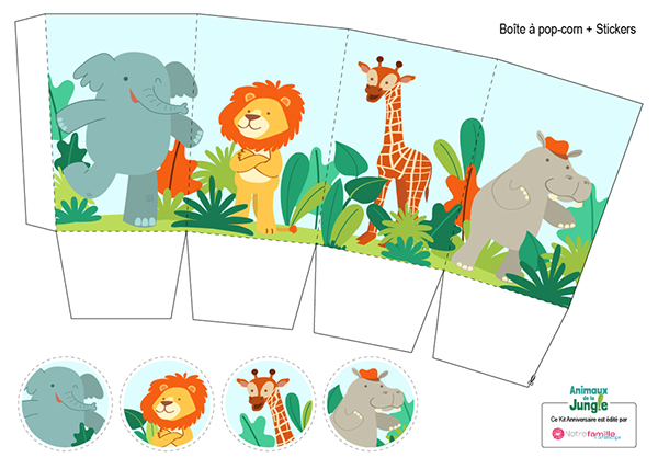 Birthday kits: Jungle Animals and Fairies on Behance