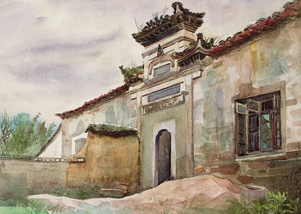 Watercolor Plein Air_China on Behance