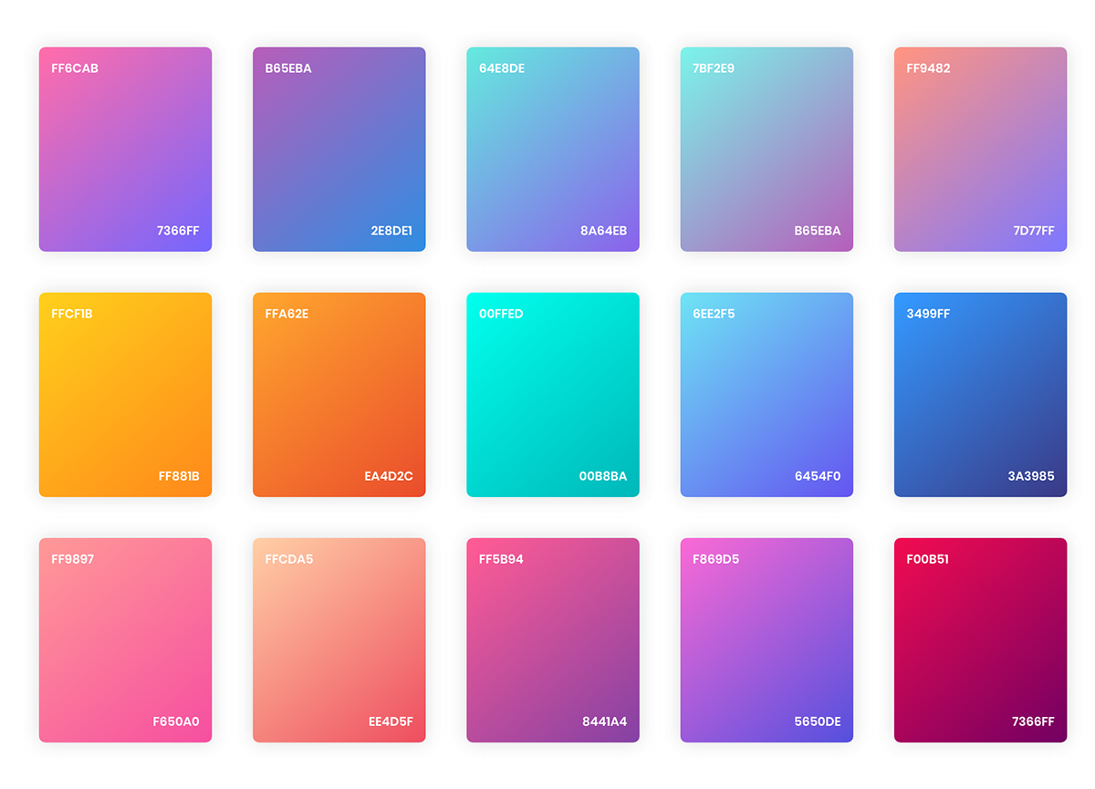 Gradients Color Style :: Behance