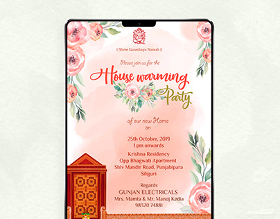 House Warming Invitation Projects | Photos, videos, logos, illustrations  and branding on Behance