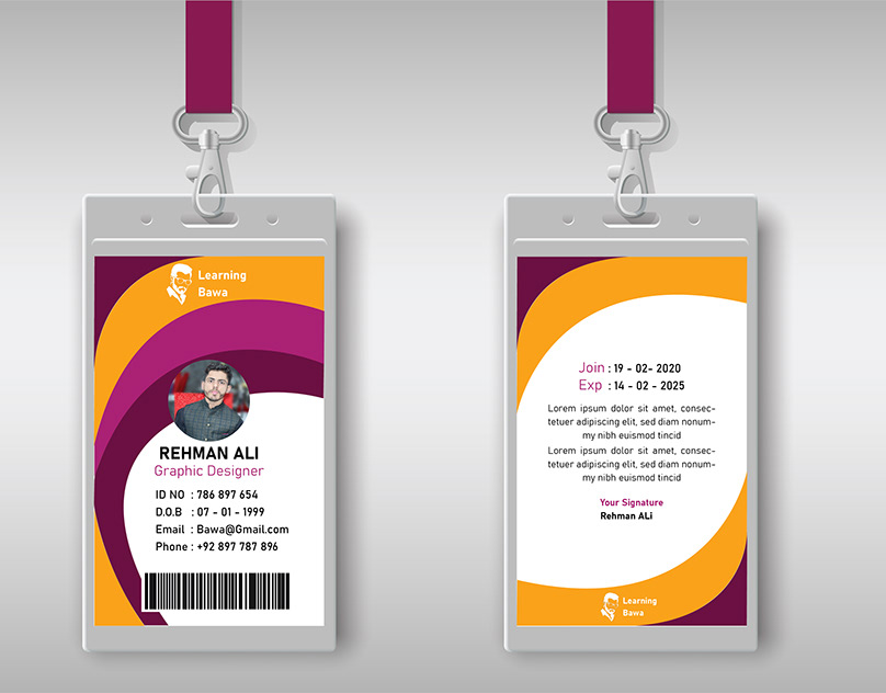 Id Card projects | Photos, videos, logos, illustrations and branding on ...