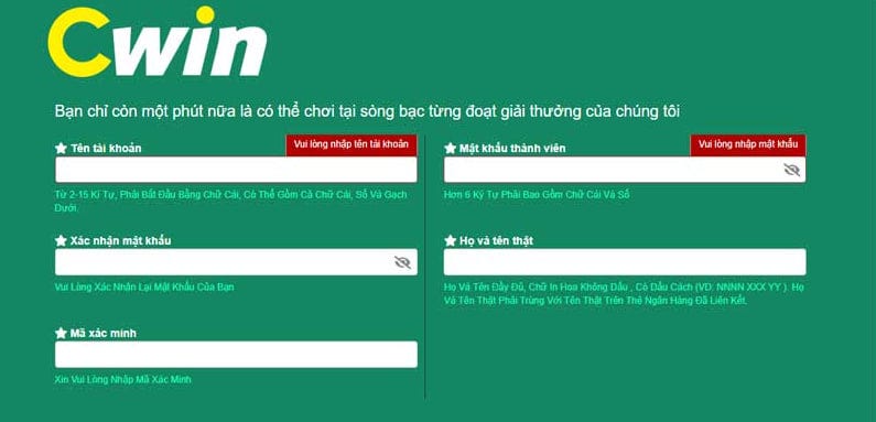 Cwin05 — Hướng Dẫn Đăng Ký Tài Khoản Đơn Giản Nhất | by Cwin05 Wiki ...