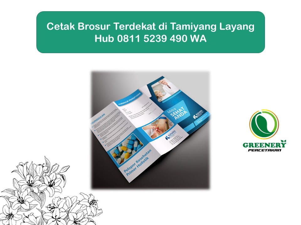 WA 0811 5239 490 Cetak Brosur Terdekat di Tamiyang Layang | by ...