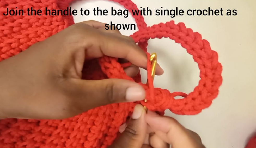 Crochet ribbed bag pattern 