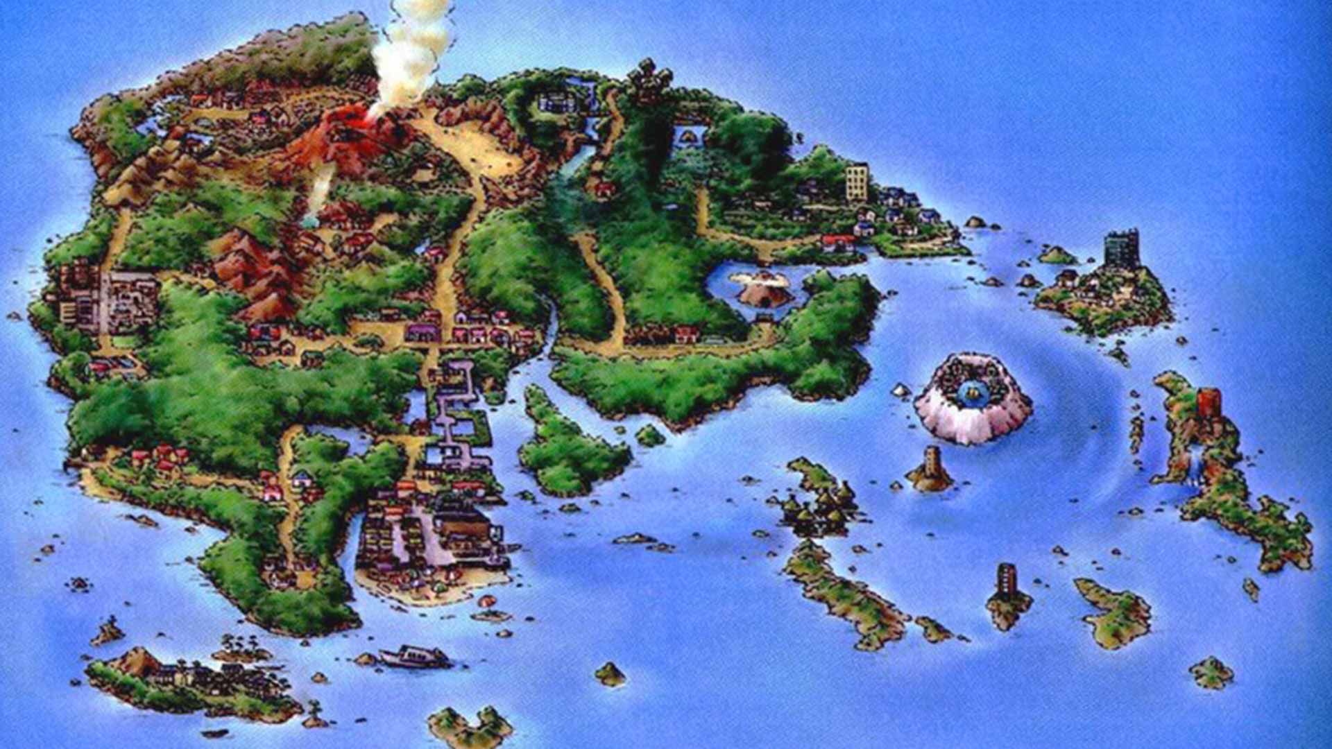 Pokemon Hoenn Map Wallpaper