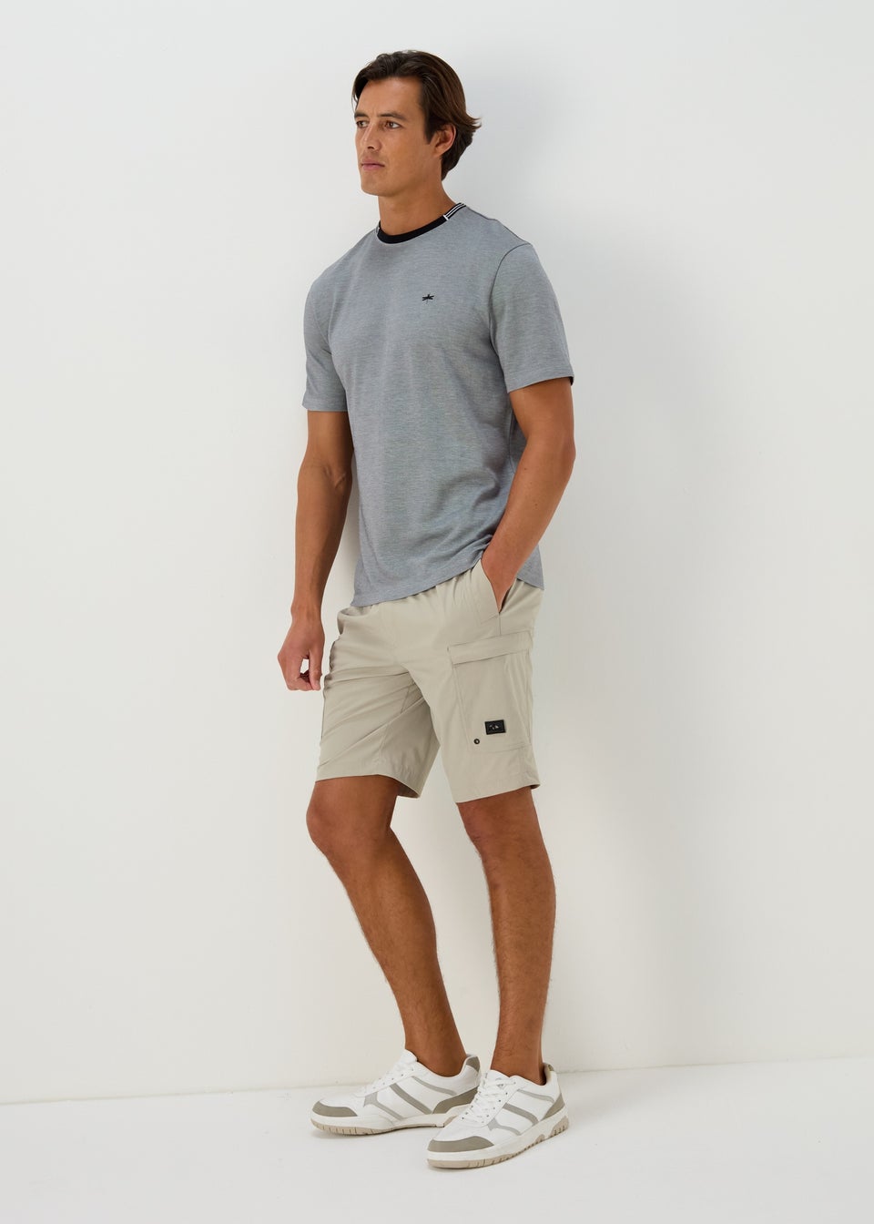 Stone Technical Drawcord Cargo Shorts