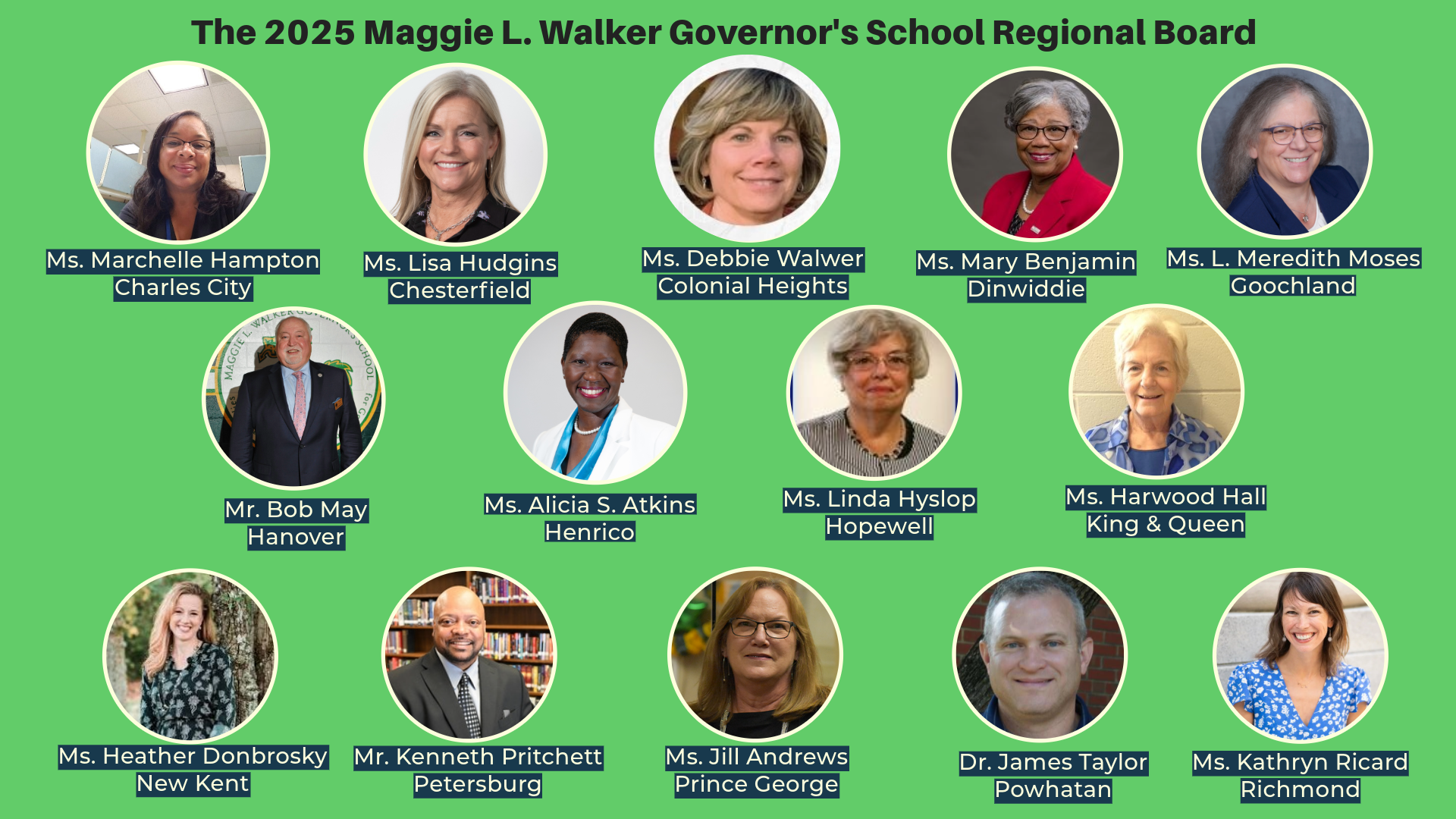 Special Meeting of the Maggie L. Walker Governor’s School Executive Board on Thursday, March 13