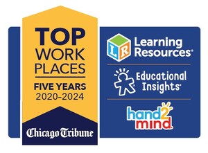 LEARNING RESOURCES, HAND2MIND ACHIEVE FIFTH CONSECUTIVE TOP WORKPLACES HONOR BY 'CHICAGO TRIBUNE'