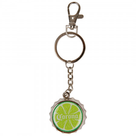 Corona Extra Lime Wedge Bottle Opener Keychain