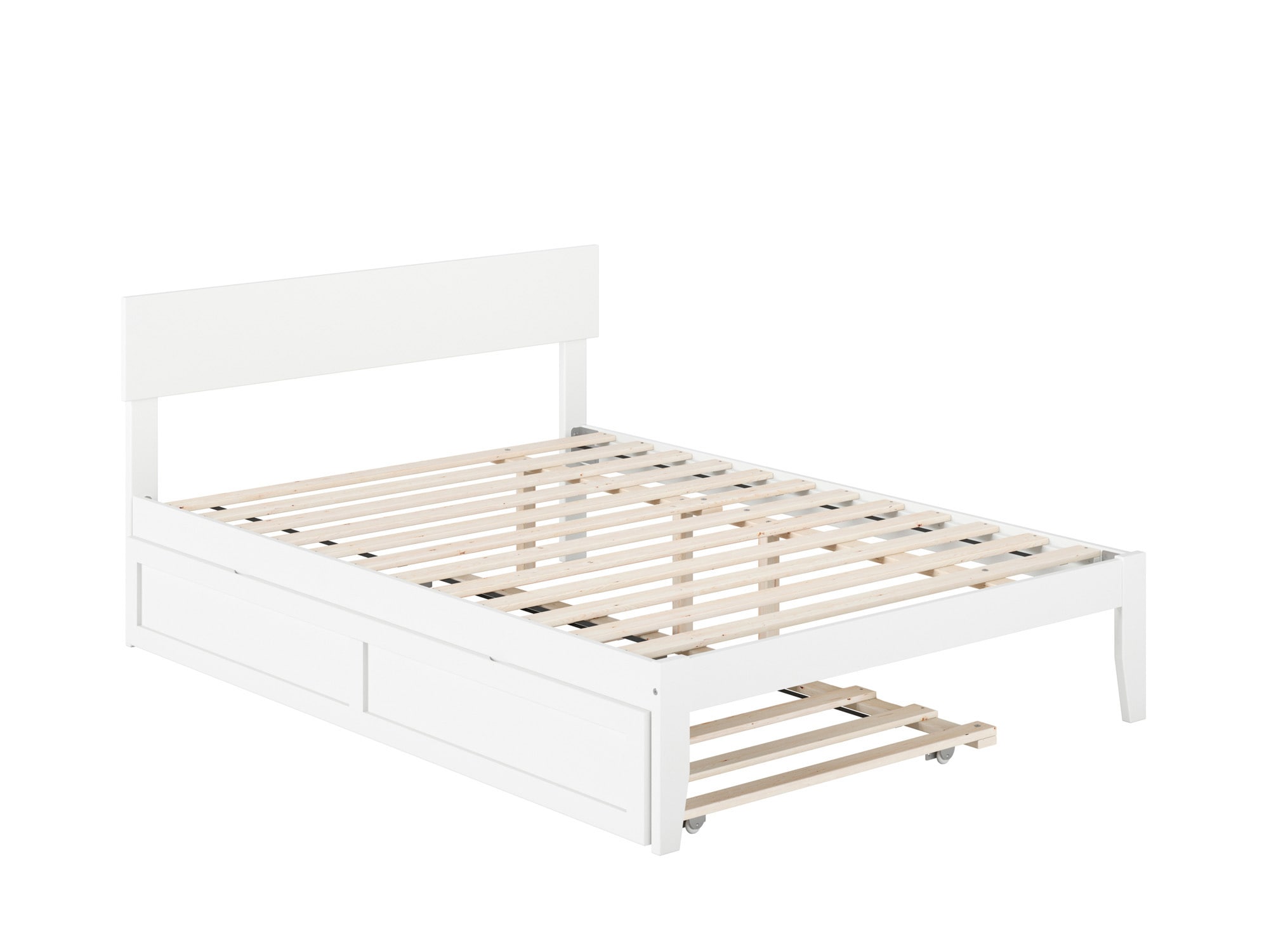 AFI Furnishings Boston White Full Wood Trundle Bed AG8111232 at Lowes.com