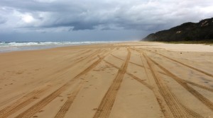 We just love driving on a wide flat beach