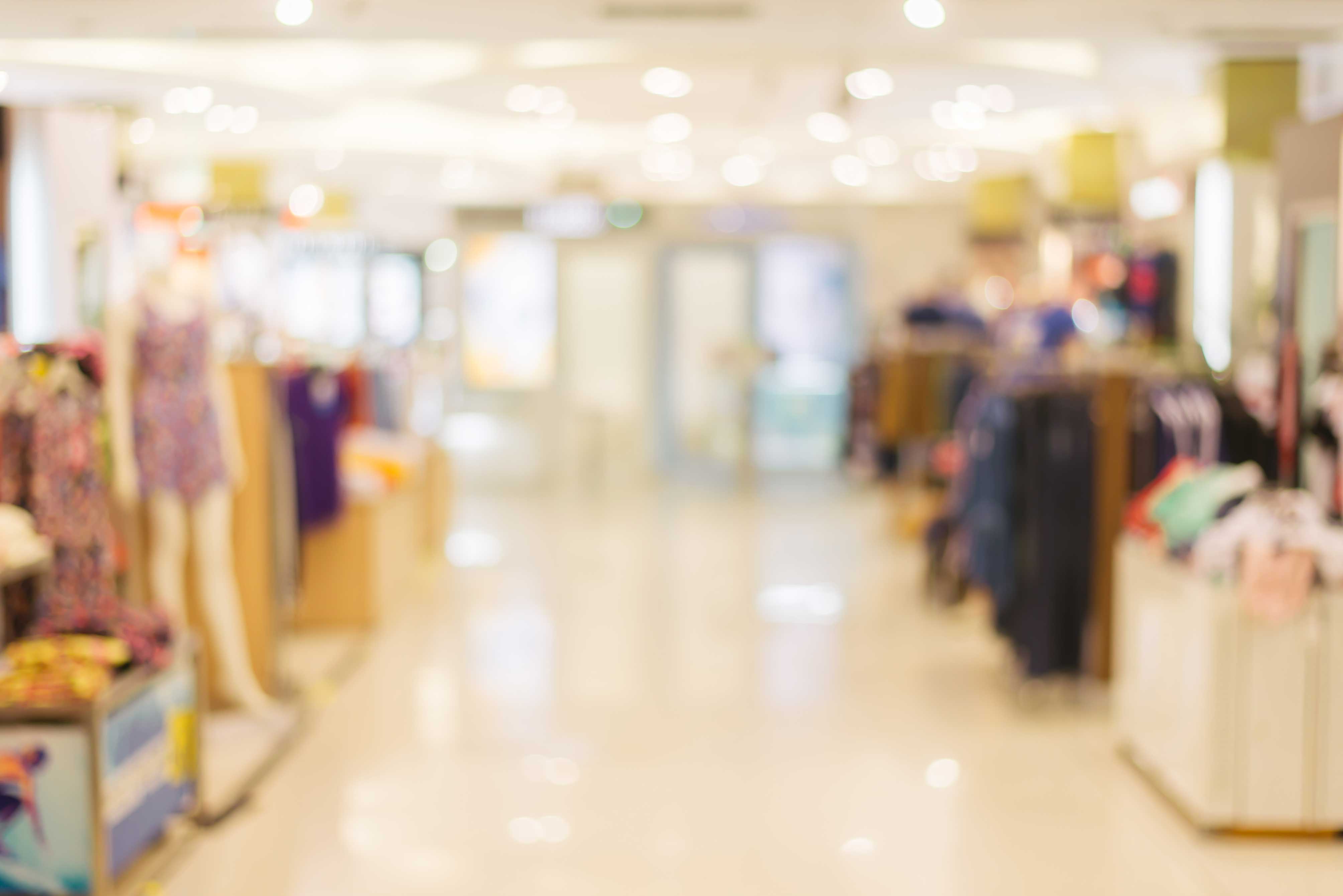 Blurred background : Store of shopping mall blur background with |  MobilityeCommerce