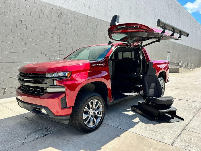 Chevrolet Silverado Wheelchair Accessible Truck - Front Angle