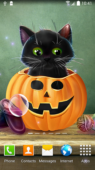 Cute Halloween pour Android à télécharger gratuitement. Fond d'écran animé  Halloween aimable sous Android.