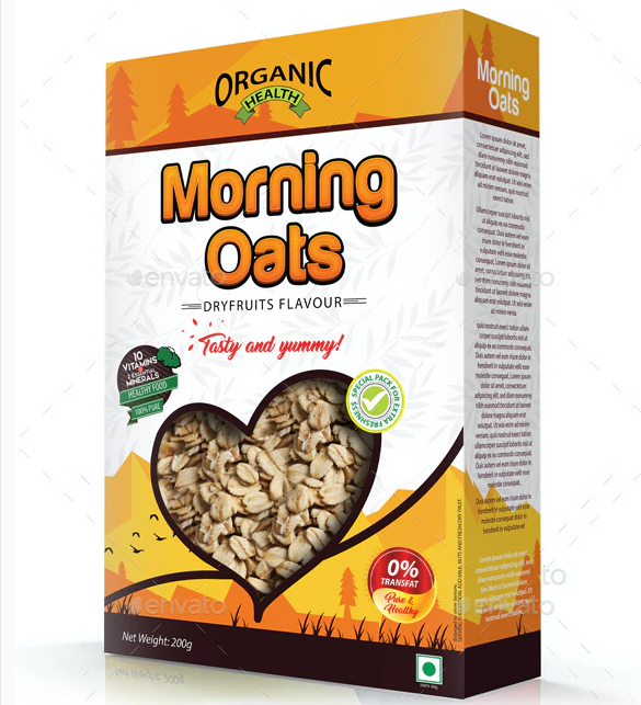 Oats / Cereal Packaging Template Vol-02