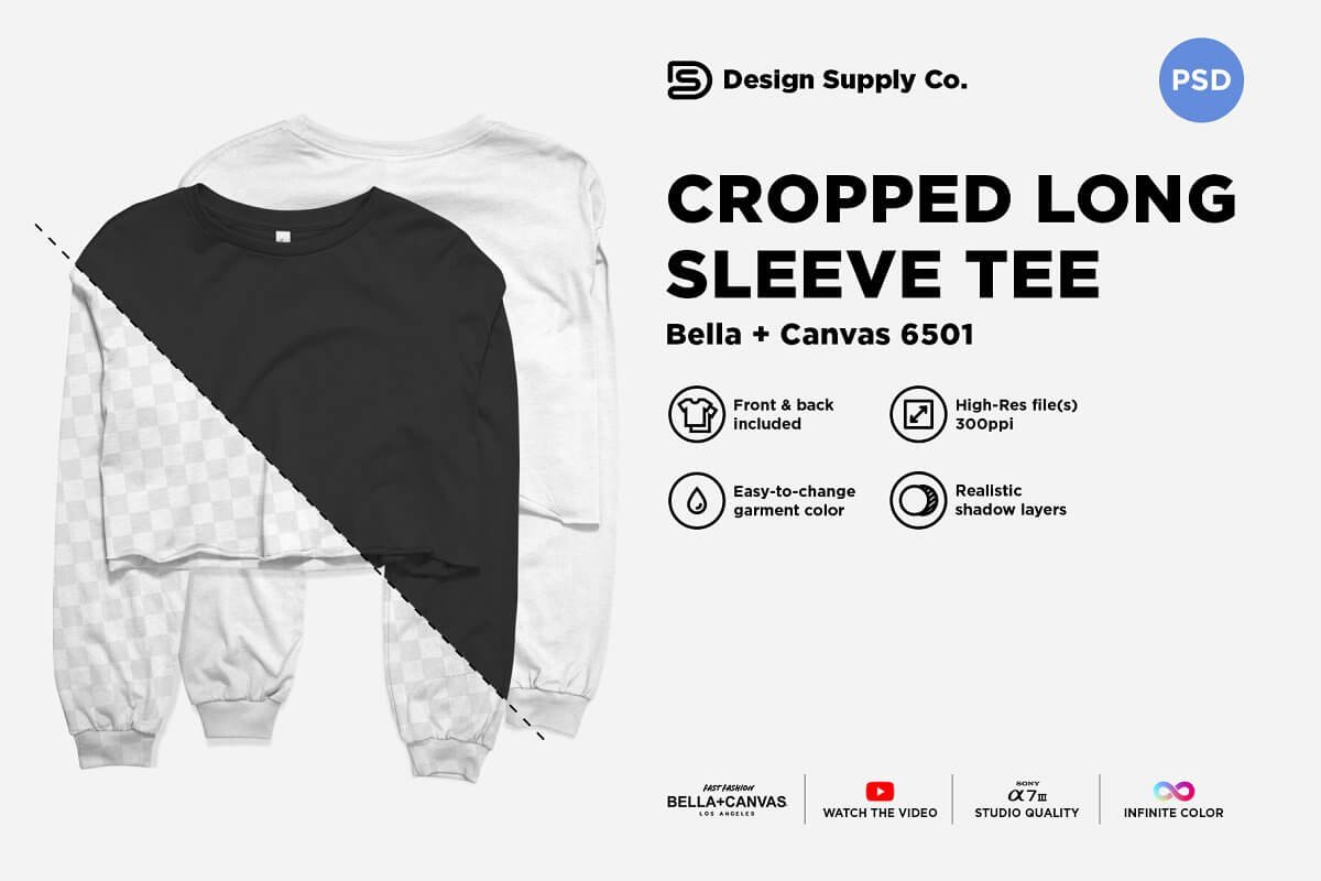 Cropped Long Sleeve Tee Mockup (1)