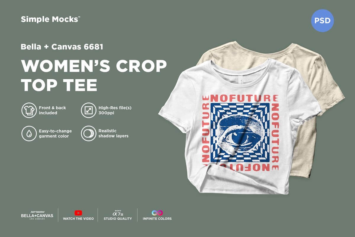 Women's Crop Top Tee Mockup (1)