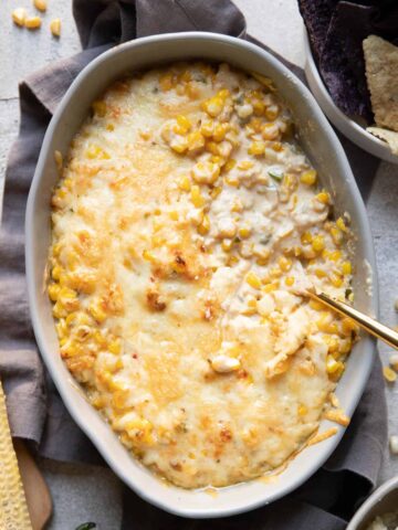 hot mexican street corn dip.