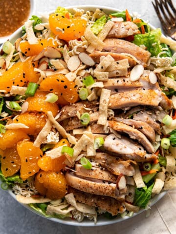 chicken chicken salad with mandarin oranges.