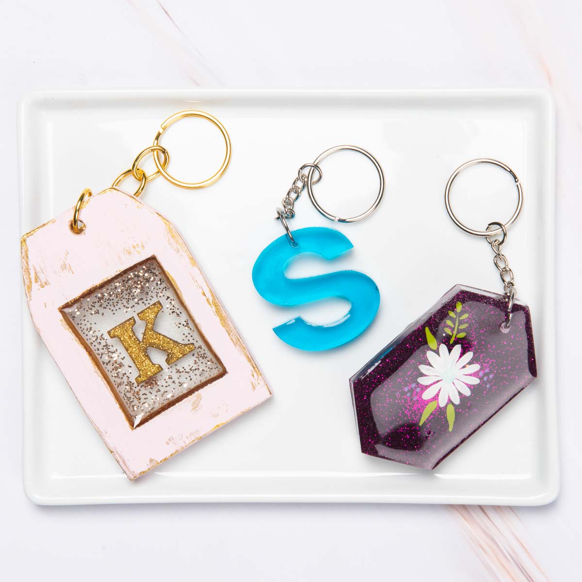 DIY resin keychains