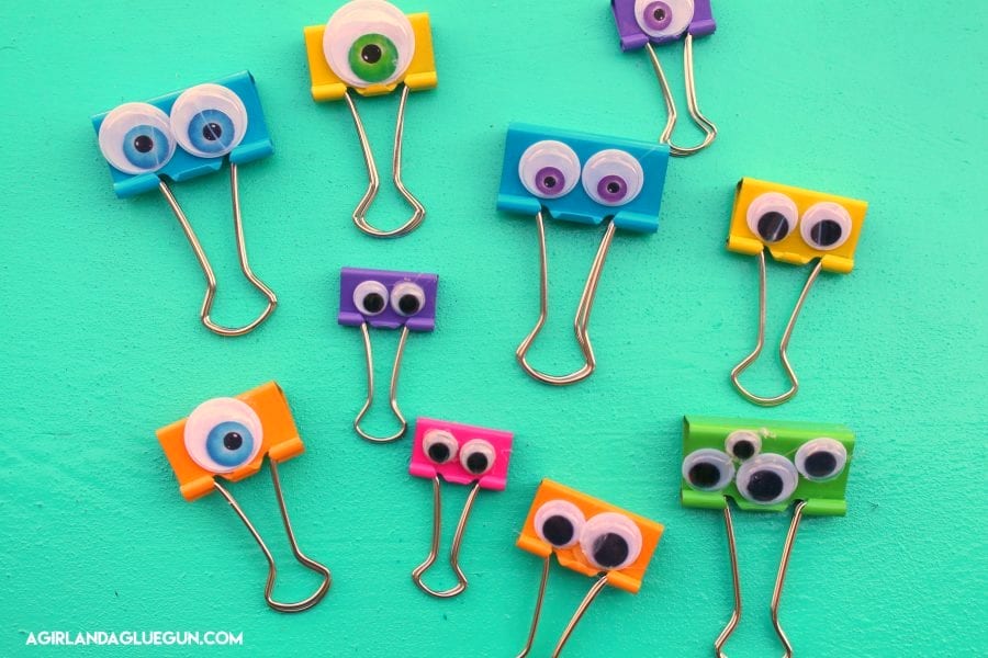 Googly Eye Binder Clips