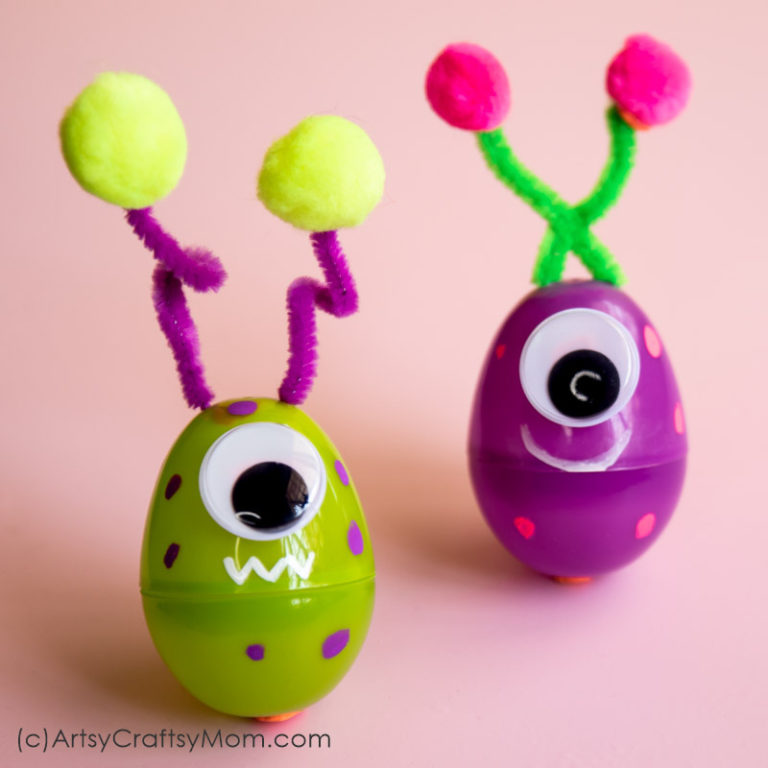 Plastic Egg Alien Craft