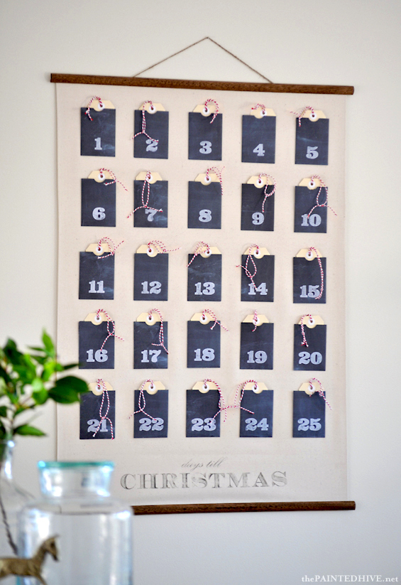 Christmas Advent Calendar Wall Chart