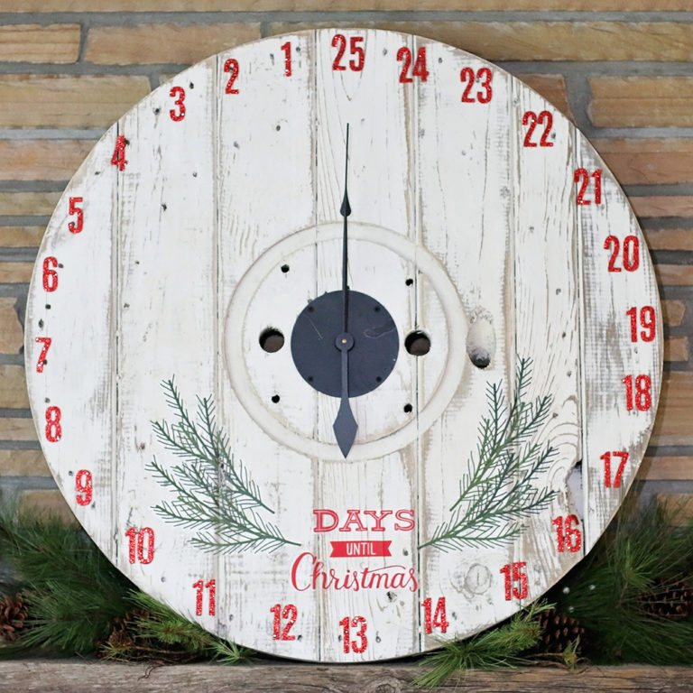 Countdown to Christmas Spool Clock