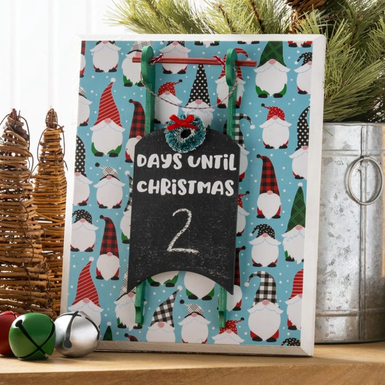 days till christmas chalkboard