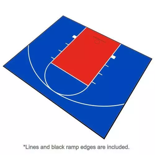 Outdoor Basketball Court Floor 30x25