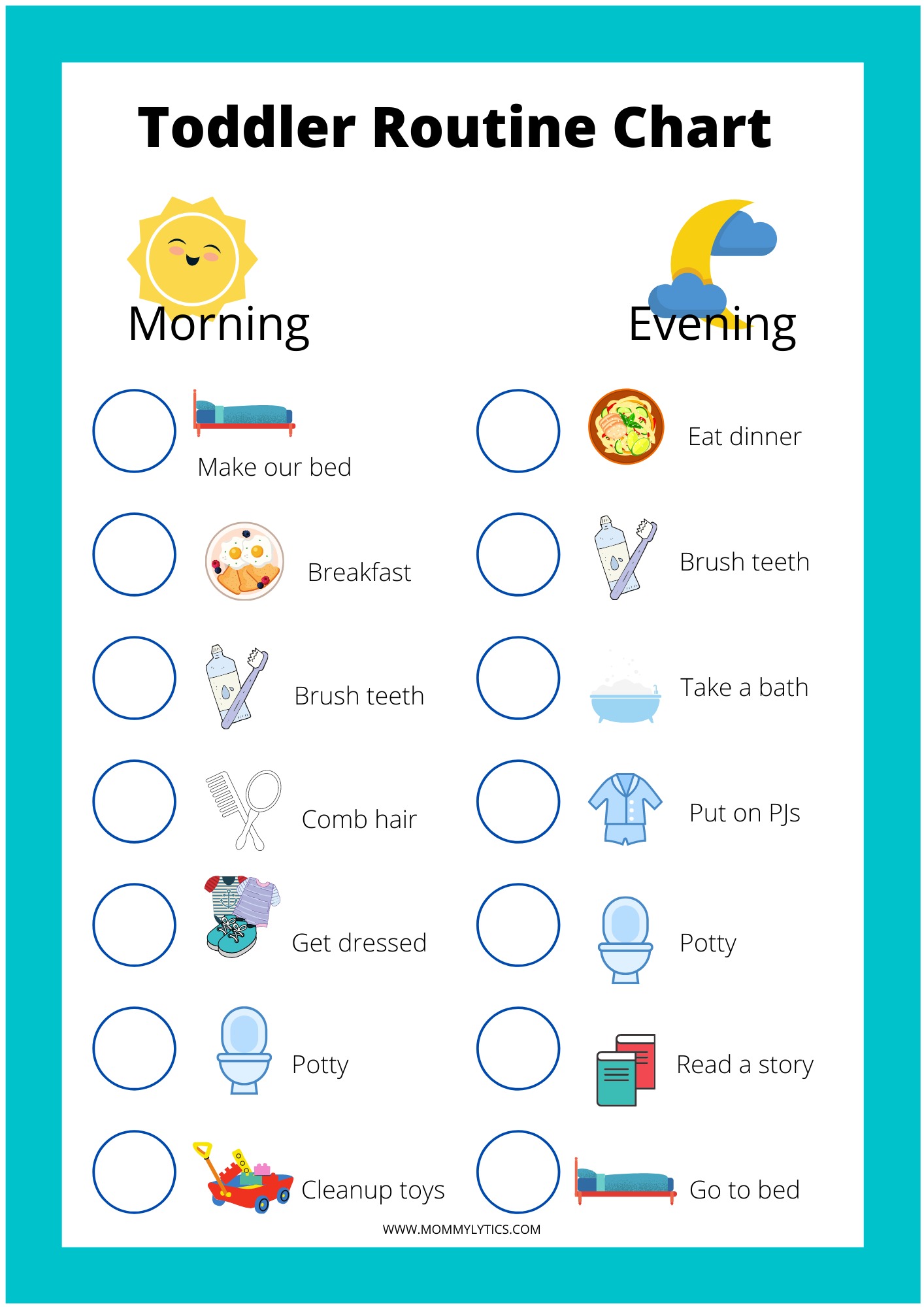 Toddler Schedule Template