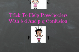 Trick To Help Preschoolers With b d And p q Confusion