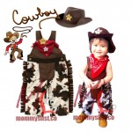 RENT-C055 Cowboy 3-pc Set with Hat G