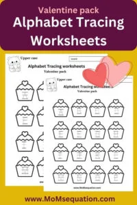 Valentine worksheets preschool-uppercase letter tracing worksheets