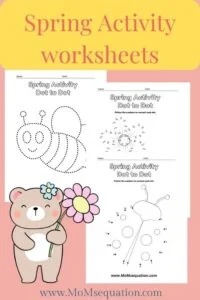 Spring activity sheets |www.MoMsequation.com