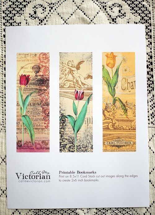 Bookmarks you can print from CallMeVictorian.com