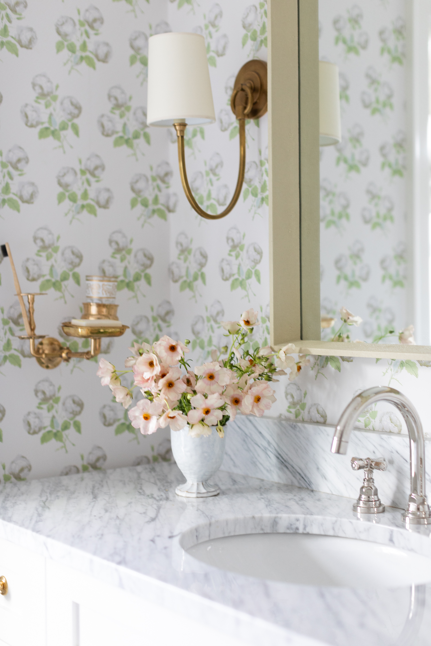 My Mom's Floral Bathroom - Monika Hibbs