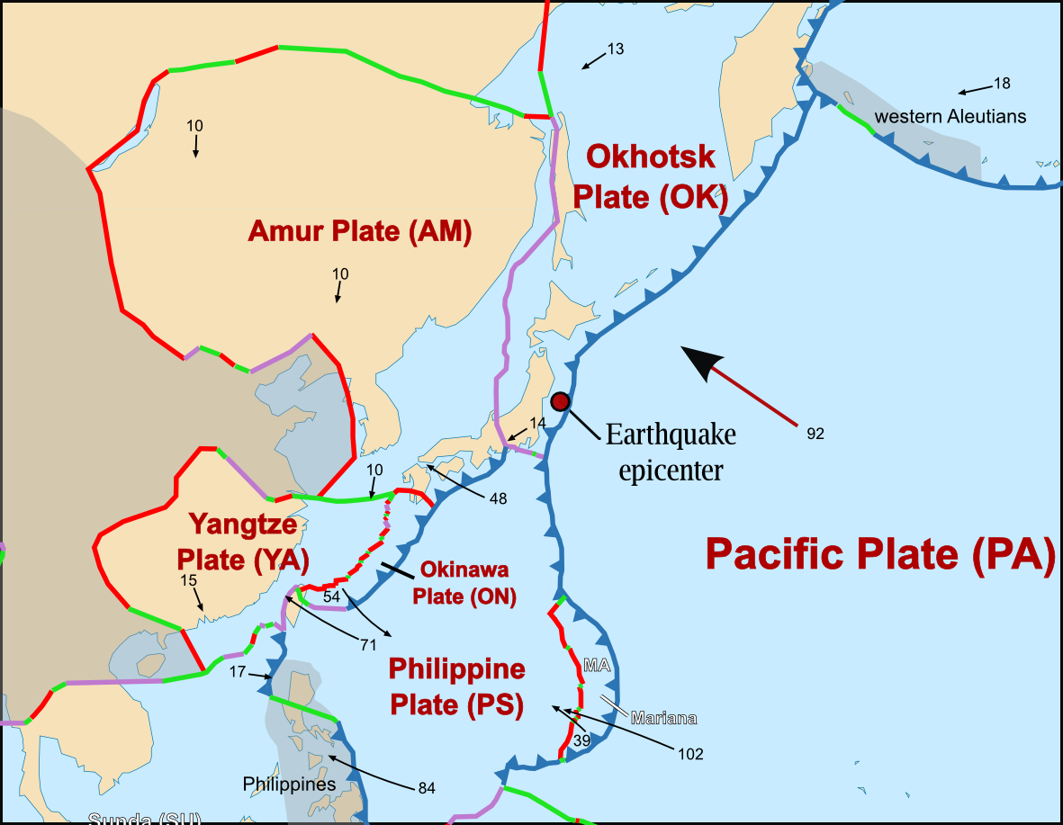 Plate Tectonics and the Earthquake in Japan – Montessori Muddle